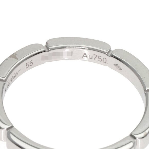 CARTIER 18k White Gold Ring #55 - Picture 5 of 9